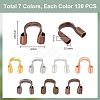 840Pcs 7 Color Brass Wire Guardians KK-PH0010-09-2