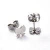 Tarnish Resistant 304 Stainless Steel Stud Earrings EJEW-H368-30P-2