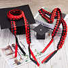 Two Tone Graduation Ribbon Leis FIND-WH0423-78E-4
