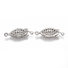 Tarnish Resistant 304 Stainless Steel Box Clasps STAS-P249-01P-1