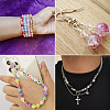 Two Tone Transparent Crackle Acrylic Beads CACR-TA0001-01-9