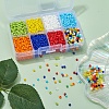 8 Colors Glass Seed Beads SEED-YW0001-58-7