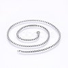 Non-Tarnish 304 Stainless Steel Box Chain Necklaces NJEW-F227-09P-04-1