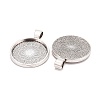 Tibetan Style Alloy Pendant Cabochon Settings LS-TIBE-R295-055AS-FF-2