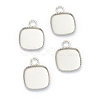 Non-Tarnish 304 Stainless Steel Pendant Cabochon Settings X-STAS-H143-29P-1