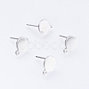 Non-Tarnish 304 Stainless Steel Stud Earring Findings STAS-D445-150-B-1