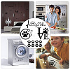 8 Sheets 4 Style Waterproof Heart & Bear Paw Pattern PET Car Decals Stickers STIC-GF0001-03C-6