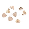 Ion Plating(IP) 304 Stainless Steel Stud Earring Findings STAS-I183-02B-RG-1