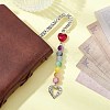 Flower Pattern Alloy Hook Bookmarks AJEW-JK00250-01-3