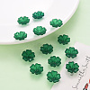Transparent Frosted Acrylic Bead Caps MACR-S371-04A-735-6