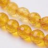 Natural Quartz Crystal Beads Strands G-G099-F8mm-19-3