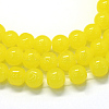 Baking Paint Imitation Jade Glass Round Bead Strands LS-DGLA-Q021-10mm-24-1