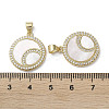 Brass Micro Pave Cubic Zirconia Pendants KK-G485-17A-G-3