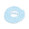 Opaque Solid Color Imitation Jade Glass Beads Strands EGLA-A044-P4mm-D06-3