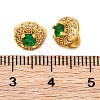 Brass Micro Pave Cubic Zirconia Clasps KK-Z089-08G-3