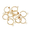 Brass Clip-on Earring Findings FIND-WH0044-27LG-2