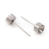 Non-Tarnish 304 Stainless Steel Stud Earring Settings STAS-L244-48C-P-2