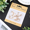 40Pcs 2 Styles Brass Charms KK-BBC0015-23-6