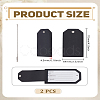 2 Bags Imitation Leather Name Card Holders for Luggage FIND-LP0009-84A-2