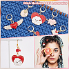 Valentine's Day Alloy Enamel Pendant Stitch Markers HJEW-AB00290-4