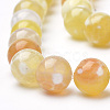 Dyed Natural Fire Crackle Agate Beads Strands G-Q462-127D-8mm-3