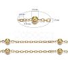Brass Flat Oval Cable Chains X-CHC018Y-G-3