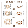 50Pcs 3 Styles Wood Hollow Pendants WOOD-CP0001-03-2