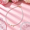 Brass Micro Pave Grade AAA Cubic Zirconia Letter Pendant Necklaces NJEW-JN04771-10-2