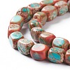 Natural Regalite/Imperial Jasper/Sea Sediment Jasper Beads Strands G-Z008-01D-3