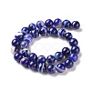 Natural Striped Agate/Banded Agate Beads Strands G-G582-10mm-64-5