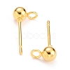 304 Stainless Steel Ball Post Stud Earring Findings X-STAS-Z035-02G-C-2