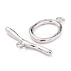 Rack Plating Brass Toggle Clasps X-KK-B036-06P-3