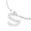 304 Stainless Steel Macrame Pouch Empty Stone Holder for Pendant Necklaces Making NJEW-JN04384-02-3