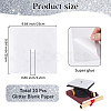 Square EVA Glitter Graduation Cap Topper Stickers DIY-WH20053-05B-2