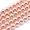 Electroplate Non-magnetic Synthetic Hematite Beads Strands G-L485-01D-RG-1