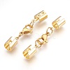 304 Stainless Steel Lobster Claw Clasps STAS-P207-07G-A-1