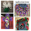 2 Rolls PP Decor Mesh Ribbon with Metallic Foil for Wreath Swags Party Decoration OCOR-TA0003-40-8