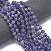 Natural Dyed Jade Beads Strands G-K389-E30-01-2