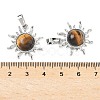 Natural Tiger Eye Pendants G-F786-08P-29-3