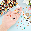 1200Pcs 10 Colors Acrylic Linking Rings SACR-DC0001-02-3