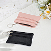 2Pcs 2 Colors PU Leather Zipper Wallets ABAG-LP0001-91B-1
