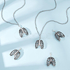 Alloy Rib Skeleton Pendants Decoration HJEW-PH01451-4