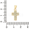 Brass Micro Pave Cubic Zirconia Pendants CU-CJC290F-01B-G-RS-3