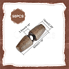 50Pcs 1-Hole Wood Buttons BUTT-UN0001-27A-3