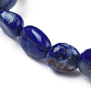 Natural Lapis Lazuli Bead Stretch Bracelets BJEW-K213-18-3