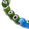 Chakra Theme Handmade Evil Eye Lampwork Beads Strands LAMP-G164-06B-3