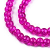 Spray Painted Crackle Glass Beads Strands CCG-Q001-4mm-08-2