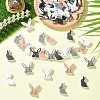 80Pcs 8 Styles Printed Wood Beads WOOD-CJ0002-67-6