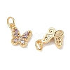 SHEGRACE Brass Pave Clear Cubic Zirconia Pendants XGRQ3Q926-628G-D-2