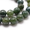 Natural Moss Agate Beads Strands X-G-D840-25-10mm-3